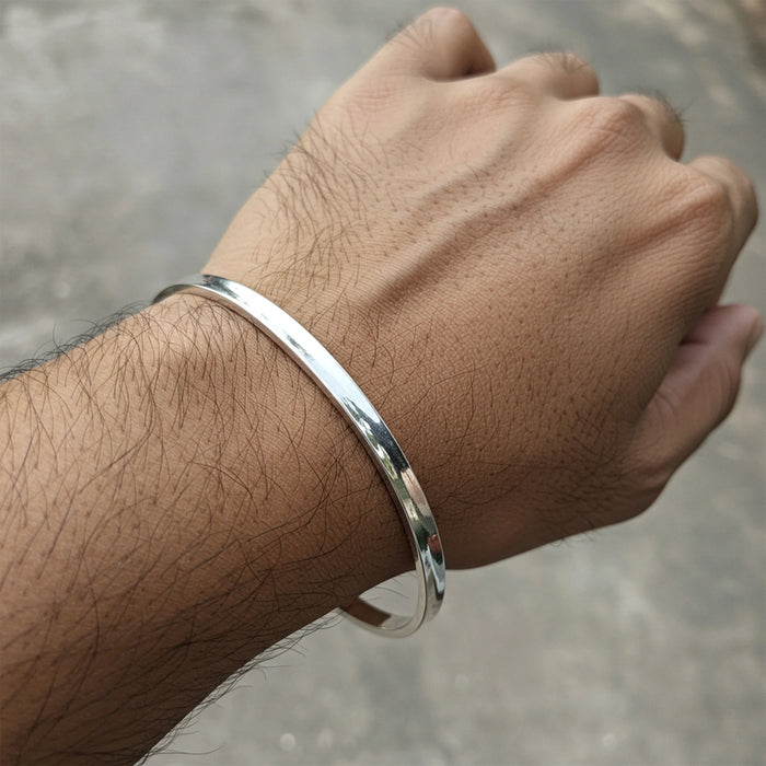 Kappu - 2 x 6 Size | Silver Kaapu / Daily Wear Bangle / Kada for Men