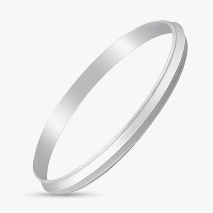 Kada - 2 x 12 Size | Silver Kappu / Bracelet Kada / Daily Wear Kada for Men - Ethnic Wear Accessories
