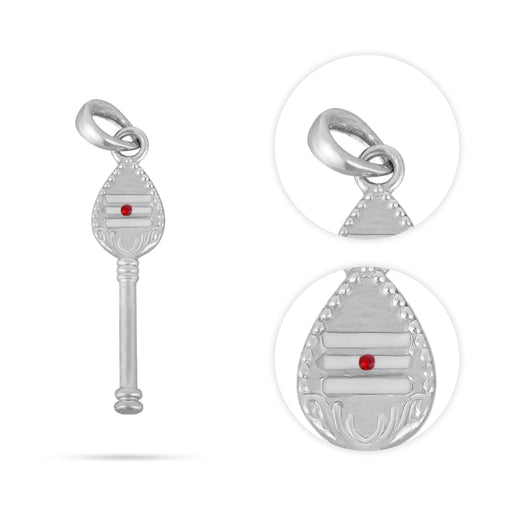 Vel Design Pendant - 1 X 0.15 Inches | Silver Locket/ Silver Dollar For Spiritual Wear - Mala & Pendant