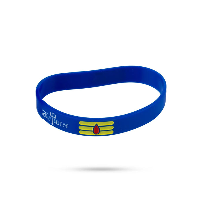Rubber Bracelet - 2.5 inches | 5 Pcs / Mahakal Rubber Wristband / Embossed Rubber Wristbands for Daily Wear - Bracelet