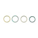 Multicolor Ring pack | 4 Pcs / Band Ring / Ring Set / Mothiram / Finger Ring For Every day use - Ethnic Wear Accessories