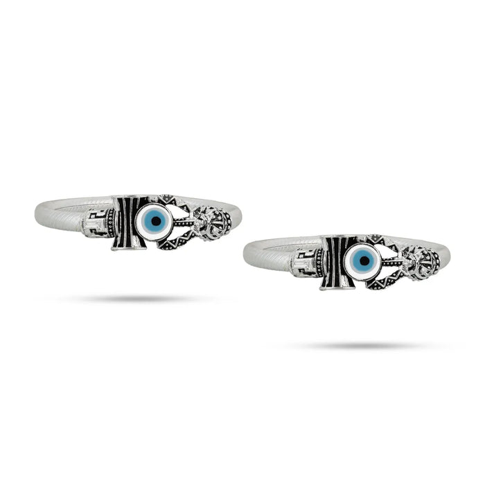 Baby Bangle - 2 inches | Baby Bracelet / Kids Bangle / Traditional Silver-Tone Kada for Infants & Toddlers - Ethnic Wear Accessories