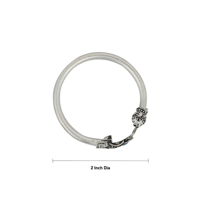 Baby Bangle - 2 inches | Baby Bracelet / Kids Bangle / Traditional Silver-Tone Kada for Infants & Toddlers - Ethnic Wear Accessories