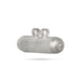 Silver Thayathu - 1.25 x 0.25 inches | Chandi Ki Tabij / Protective Taviz / Wearable Spiritual Amulet - Mala & Pendant