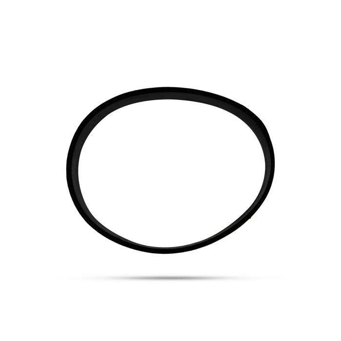Rubber Wristband - 2.75 inches | Black Rubber Bracelet with Tripundra Design / Shiva Wrist Band for Men & Women - Bracelet