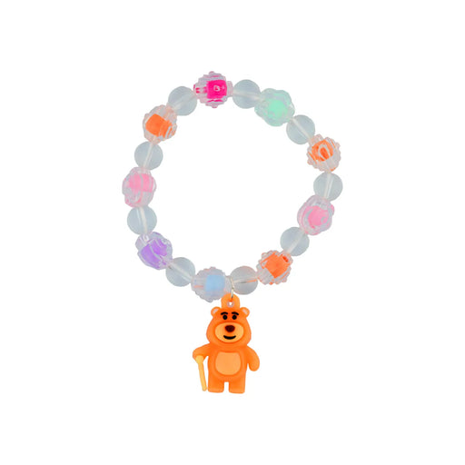Kids Beads Bracelet - 2 inches / Elastic Bracelet / Fancy Beads Bracelet with Cartoon Charm for Girls & Kids - Bracelet