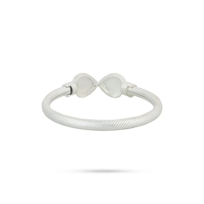 Silver Kada - 2 inches | Murugan Vel Bracelet / Vel Kappu / Silver Bracelet for Daily Divine Wear - Bracelet