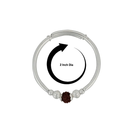 Baby Bangle - 2 inches | Baby Bracelet / Kids Bangle / Rudraksha Baby Kada for Daily Wear & Protection - Ethnic Wear Accessories