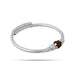 Rudraksh Design Kada - 2.75 Inches | Silver Polish Kaapu / Bangle Kada / Kada With Rudraksha - Bracelet