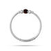 Rudraksh Design Kada - 2.75 Inches | Silver Polish Kaapu / Bangle Kada / Kada With Rudraksha - Bracelet