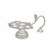 6 Face Kapur Aarti With Nag Handle - 2.75 x 5.5 Inches | 6 Face Diya / Brass Camphor Aarti for Pooja - Kapur Aarti