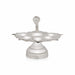 6 Face Kapur Aarti With Nag Handle - 2.75 x 5.5 Inches | 6 Face Diya / Brass Camphor Aarti for Pooja - Kapur Aarti