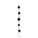 Salagrama Mala - 5.5 Inches | 5 Beads / Silver / Shaligram Mala / Saligrama Malai For Deity Decor - Mala