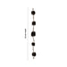 Salagrama Mala - 5.5 Inches | 5 Beads / Silver / Shaligram Mala / Saligrama Malai For Deity Decor - Mala