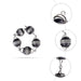Saligrama Mala - 5 Inches | 5 Beads / Silver Cap /Salagrama Mala / Saligrama Malai For Deity Decor - Mala