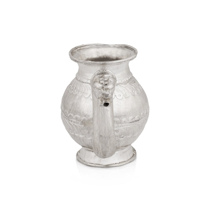 Kindi - 2.25 x 2.75 Inches | Silver Kamandal / Kamandalam / Kalash for Pooja - Kalash & Pooja Lota