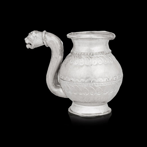 Kindi - 2.25 x 2.75 Inches | Silver Kamandal / Kamandalam / Kalash for Pooja - Kalash & Pooja Lota