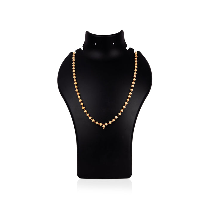 Thulsi Mala with Aluminium Knot - 6mm | 108 Beads Tulsi Japa Mala/ Thulasi Mala for Men & Women - Tulsi Mala, Pendant, Bracelet