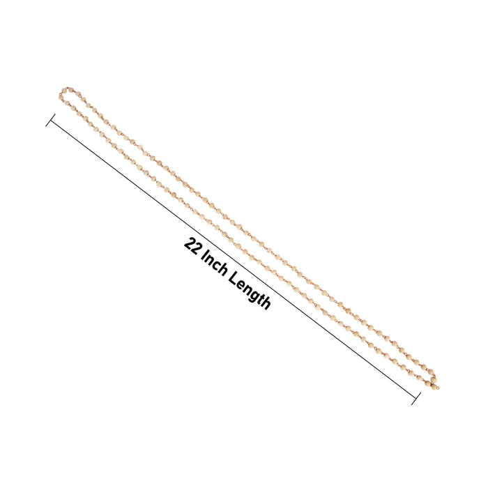 Thulsi Mala with Aluminium Knot - 6mm | 108 Beads Tulsi Japa Mala/ Thulasi Mala for Men & Women - Tulsi Mala, Pendant, Bracelet