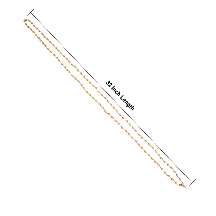 Thulsi Mala with Copper Knot - White | 108 Beads Tulasi Mala/ Tulsi Japa Mala/ Thulasi Mala for Men & Women - Tulsi Mala, Pendant, Bracelet