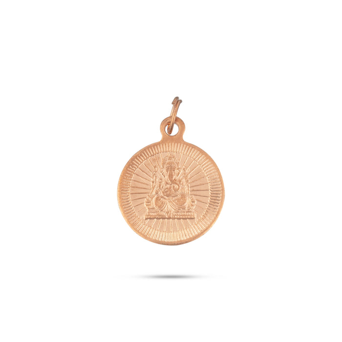 Ganesha and Ayyappan Dollar - 1 Inch | Ganpati And Ayyappan Locket for Men & Women/ 3 Gms Approx