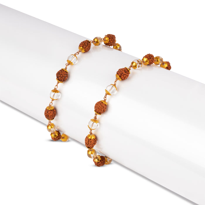 Giri - Rudraksha Sphatik Mala | Ruthratcham Malai | Crystal Rudraksha Mala