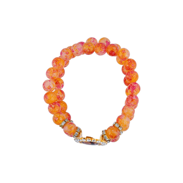 Nirmal Singh Maharaj Guruji Bracelet – 2.5 Inch | 2 Line Beaded Bracelet / Spiritual Hand Band for Daily Wear