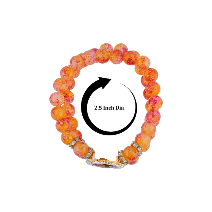 Nirmal Singh Maharaj Guruji Bracelet – 2.5 Inch | 2 Line Beaded Bracelet / Spiritual Hand Band for Daily Wear