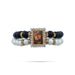 Delhi Guruji Bracelet – 2.5 Inch Dia | 2 Line Beaded Bracelet / Spiritual Hand Band For Daily Wear - Bracelet