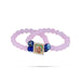 Delhi Guruji Bracelet – 2.5 Inch Dia | 2 Line Beaded Bracelet / Spiritual Hand Band For Daily Wear - Bracelet