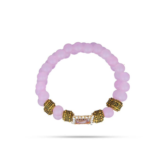 Delhi Guruji Beaded Bracelet – 2.5 Inch Dia | Spiritual Bracelet / Hand Band For Daily Wear & Spiritual Purpose - Bracelet