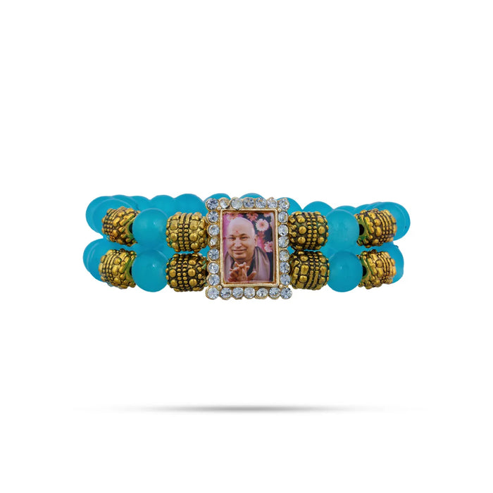 Delhi Guruji Beaded Bracelet – 2.5 Inch Dia | Spiritual Bracelet / Hand Band For Daily Wear & Spiritual Purpose - Bracelet