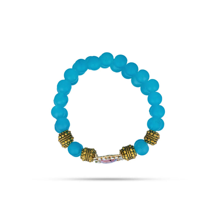 Delhi Guruji Beaded Bracelet – 2.5 Inch Dia | Spiritual Bracelet / Hand Band For Daily Wear & Spiritual Purpose - Bracelet