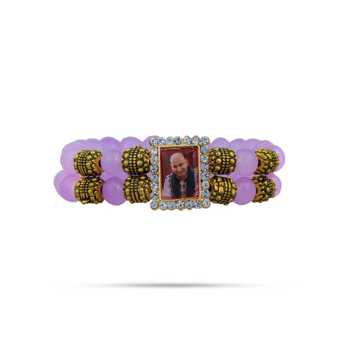 Delhi Guruji Beaded Bracelet – 2.5 Inch Dia | Spiritual Bracelet / Hand Band For Daily Wear & Spiritual Purpose - Bracelet