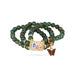 Delhi Guruji Bracelet – 2.5 Inch Dia | 3 Line Beaded Bracelet / Spiritual Hand Band For Daily Wear - Bracelet