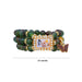 Delhi Guruji Bracelet – 2.5 Inch Dia | 3 Line Beaded Bracelet / Spiritual Hand Band For Daily Wear - Bracelet