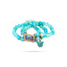 Delhi Guruji Bracelet – 2.5 Inch Dia | 3 Line Beaded Bracelet / Spiritual Hand Band For Daily Wear - Bracelet