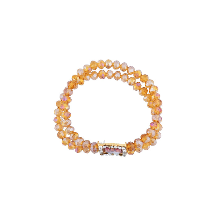 Nirmal Singh Maharaj Guruji Bracelet – 2.5 Inch | 2 Line Beads Bracelet/ Spiritual Wrist Band for Daily Use