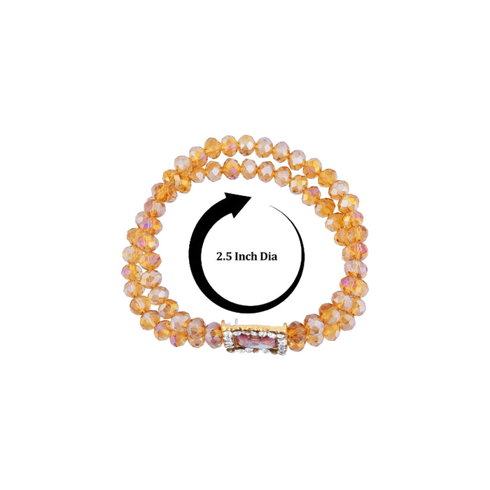 Nirmal Singh Maharaj Guruji Bracelet – 2.5 Inch | 2 Line Beads Bracelet/ Spiritual Wrist Band for Daily Use