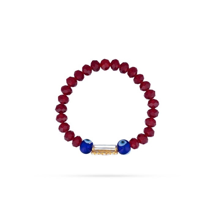 Delhi Guruji Crystal Bracelet - 2.5 Inches Dia | Spiritual Hand Band / Daily Wear Devotional Bracelet