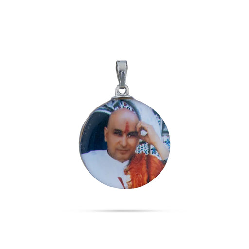 Delhi Guruji Pendant – 1 Inch | Spiritual Photo Dollar / Devotional Locket For Daily Wear - Mala & Pendant