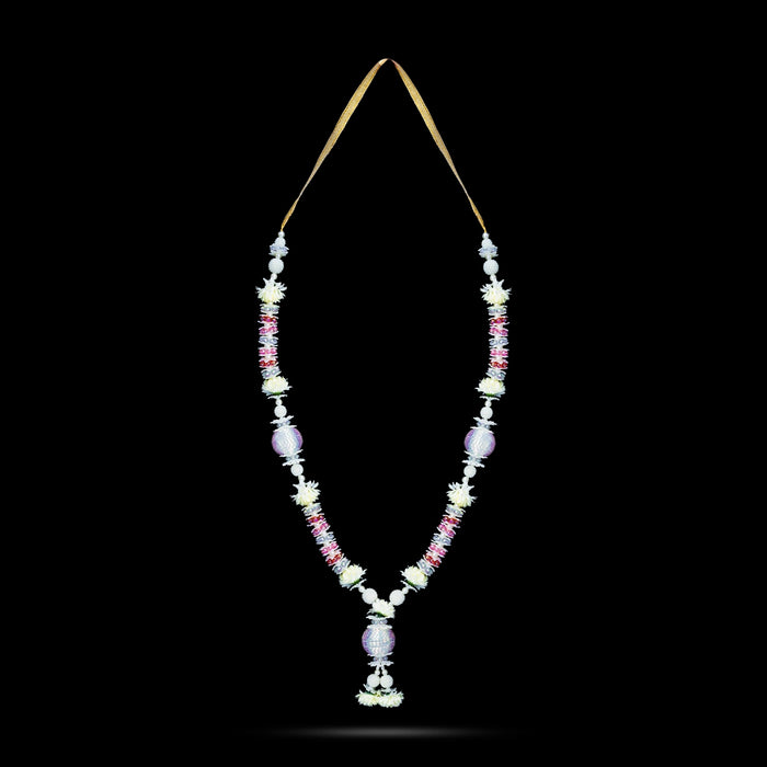 Moti Mala - 25 Inches | Beads Mala/ Pearl Mala / Artificial Jewelry For Deity Decor