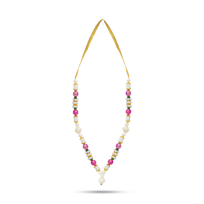 Moti Mala - 8 Inches | Beads Mala/ Pearl Mala / Artificial Jewelry For Deity Decor