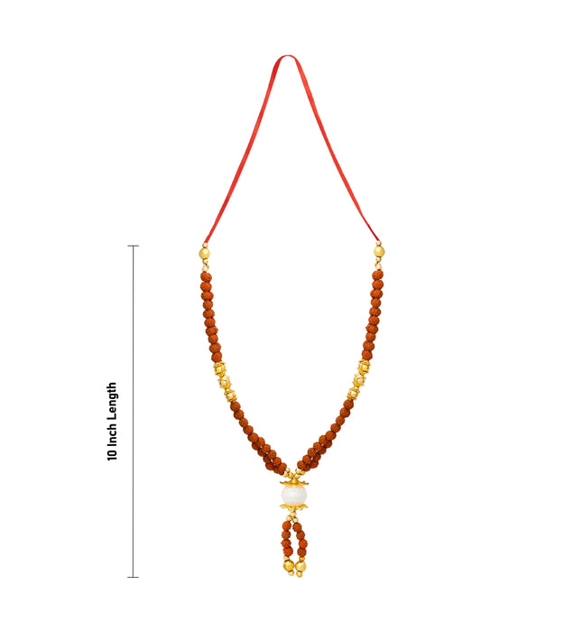 Fancy Rudraksha Mala - 10 Inches | Rudraksha Mala Beads/ Rudraksha Mala for Deity Decor