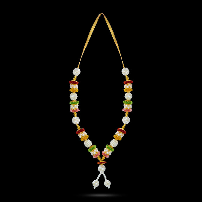 Artificial Mala - 8.5 Inches | Moti Garland / Fancy Mala / Moti Mala for Deity
