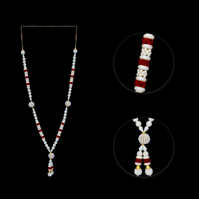 Moti Mala - 24 Inches | Beads Mala/ Fancy Moti Mala / Artificial Jewelry For Deity Decor