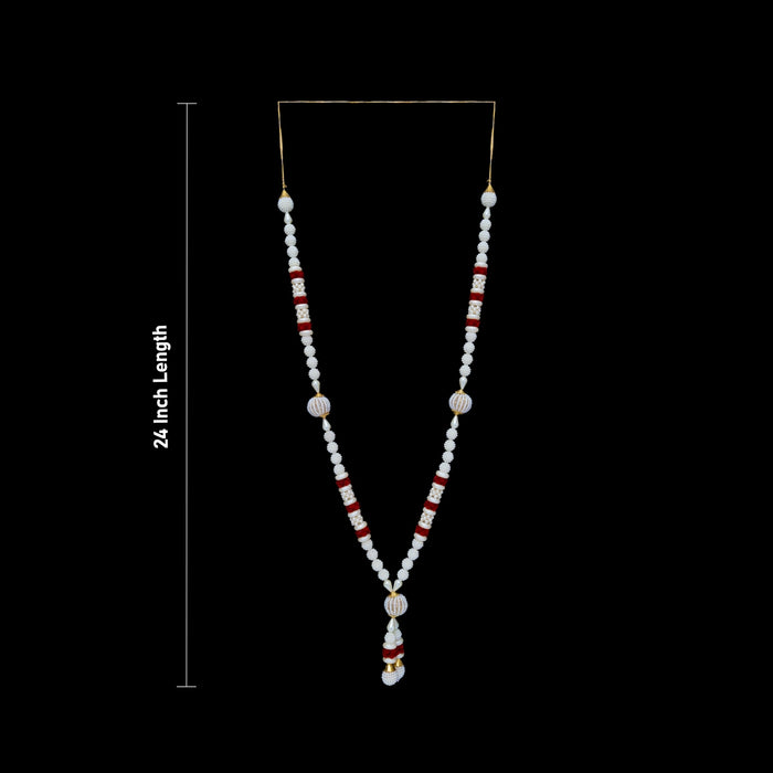 Moti Mala - 24 Inches | Beads Mala/ Fancy Moti Mala / Artificial Jewelry For Deity Decor