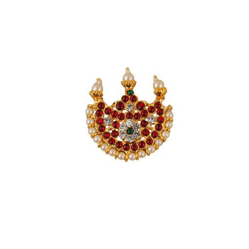 Kemp Jewellery Set | Bharatanatyam Jewellery/ Stone Jewellery/ Hair Jewellery for Dance - Bharatanatyam Jewellery