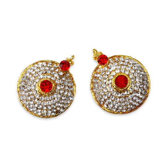 Mangal Sutra Pair - 1.5 Inch | Stone Thali/ Pottu Thaali/ Stone Mangalsutra for Deity - Neck & Body Accessories