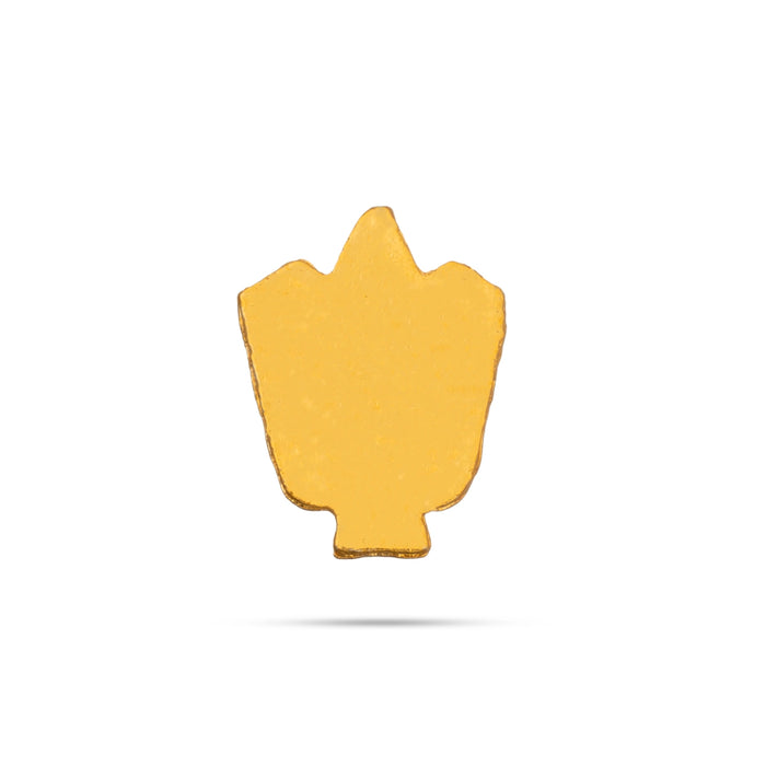 Vishnu Tilak - 0.75 Inch | V Shape Perumal Namam/ AD Stone Vishnu Namam For Deity Decoration - Head & Face Accessories